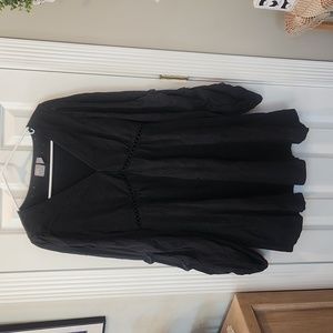 ASOS black eyelet dress